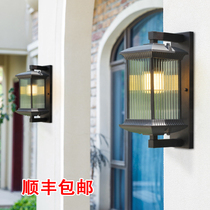 Outdoor Waterproof Solar Wall Lamp Villa Garden Courtyard Wall Light Balcony Room External Wall Hallway Chinese Aisle Light