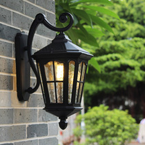 Eurostyle Outdoor Waterproof Wall Lamp Outdoor Solar Villa Courtyard Aisle Terrace Door External Wall Balcony Wall Light