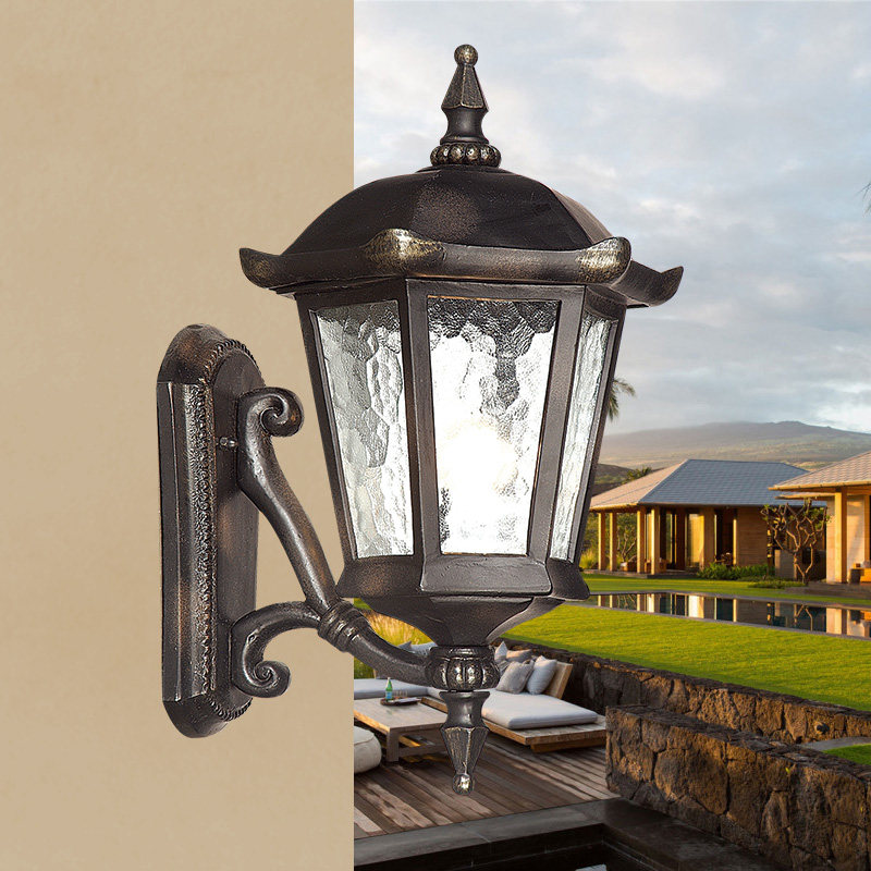 Eurostyle Outdoor Wall Lamp Outdoor Garden Villa Waterproof courtyard Lamp Gate Exterior Wall Aisle Doorpost Hallway Light
