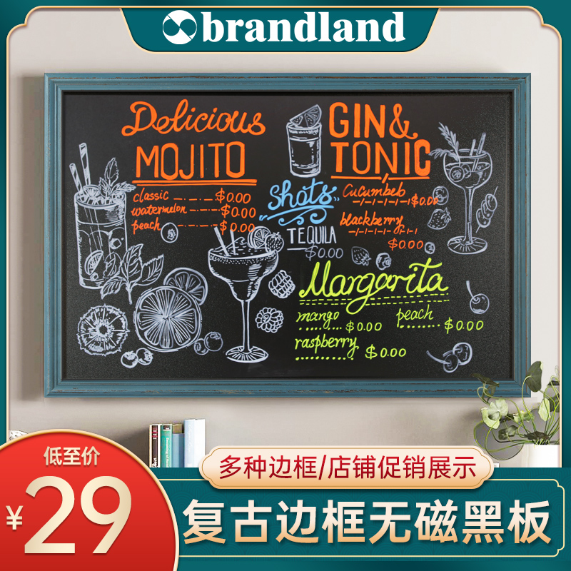 brandland small blackboard shop with whiteboard writing board wall sticker type home teaching training children's day shift writing board can be wiped notepad graffiti wall kanban memo prompt writing board