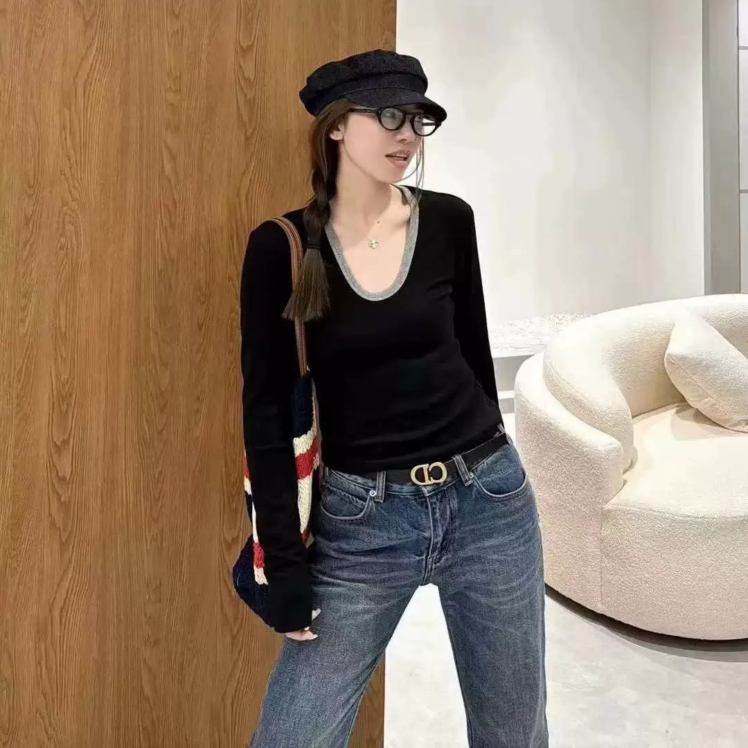 Дизайн осень длинный рукав, комплект из шерсти, тренд сезона,Slim fit