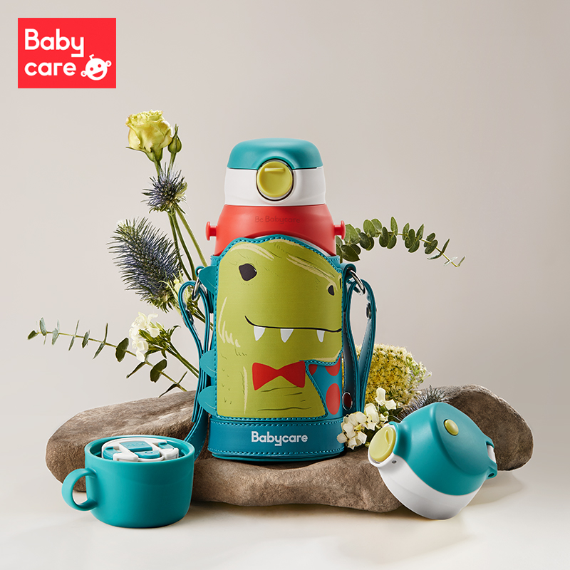 babycare儿童保温杯婴幼儿宝宝学饮吸管水杯幼儿园水壶1-3岁以上