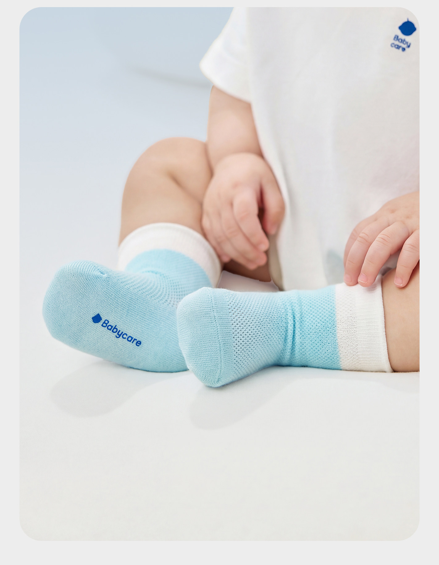 babycare婴儿袜子薄款女童棉袜新生儿男童地板袜宝宝儿童袜夏季 — 26