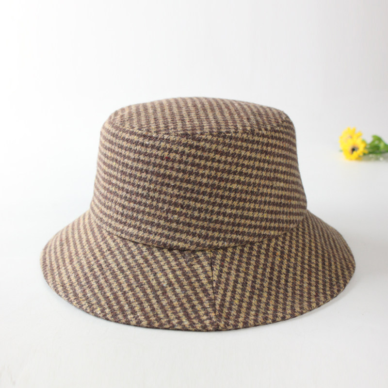 Export Japan Autumn Winter Fisherman Hat Women With Wool Warm Basin Hat Winter Casual Fashion 100 Hitch Sun Winter Hat Woman