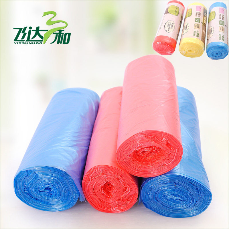 Feida Sanhe garbage bag Flat mouth point broken roll type plastic regular office household guest room garbage bag 25 packs