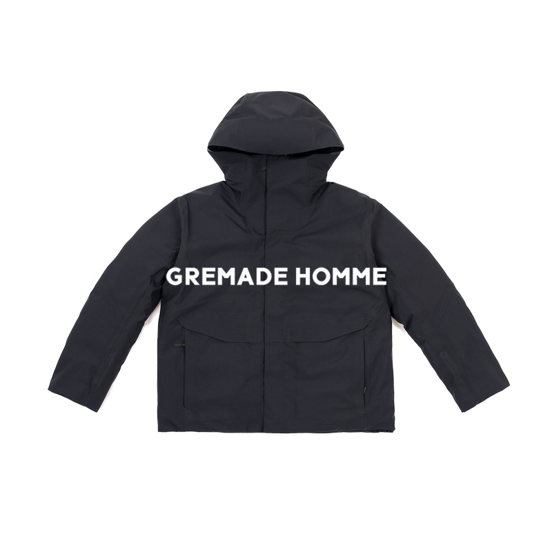 Gremade Toray Dermizax High-Performance Weather-Resistant Hard Shell 90 Goose down Outdoor Hooded down Jacket