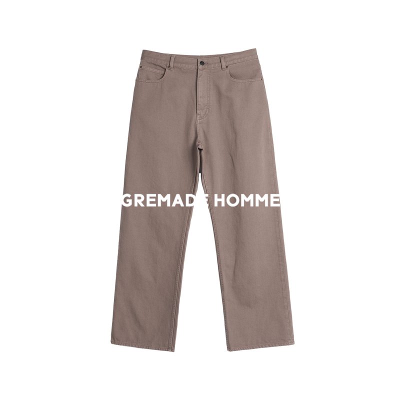 Gremade Italian Candiani Straight-Leg Slightly Tapered Riri New Version Answer Style Jeans