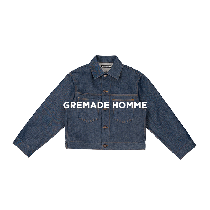 Gremade Turkish Long-Staple Cotton Vintage Box-Pocket Workwear Denim Jacket Gremade Turkish Long-Staple Cotton Vintage Box-Pocket Workwear Denim Jacket