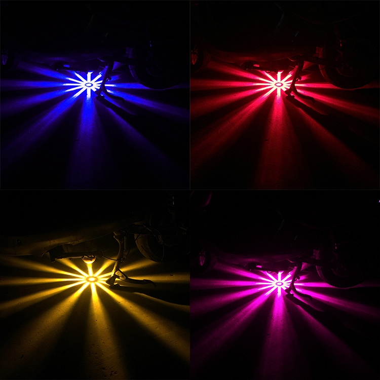 Xe máy điện tay ga led khung gầm phanh ánh sáng chân trời đèn hậu laser xe sửa đổi đèn nhấp nháy - Đèn xe máy đèn xe wave alpha