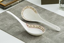 Jingdezhen bone porcelain spoon rice spoon spoon soup spoon ceramic blue and white porcelain spoon collection