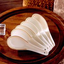 Jingdezhen bone China spoon Sun Island spoon Big spoon Rice spoon spoon Soup spoon Ceramic blue and white porcelain
