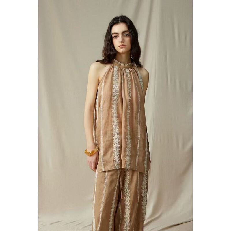 Fan Enqi【Thirteen Lines Unity@Ready Stock】 06.10 Women's Tops # Tslc250693