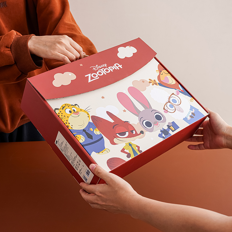 Disney Zootopia Tableware Ceramic Gift Bowl Set Souvenir Gift Box Birthday Gift Four-Piece Set