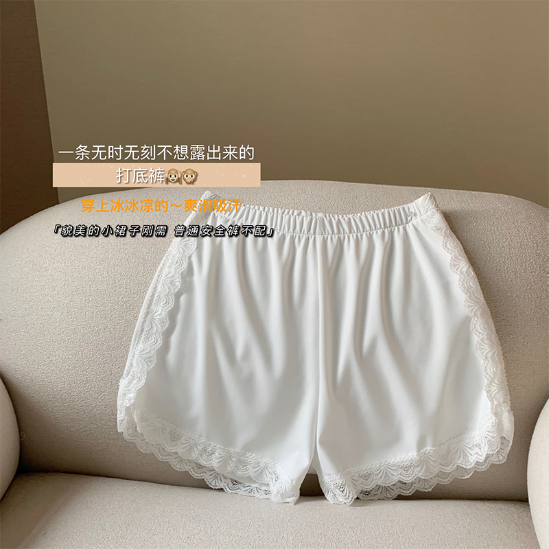 DoggyQin is not afraid of exposure, beautiful and beautiful safety pants, lace lace, anti-brightness, thin safety underwear