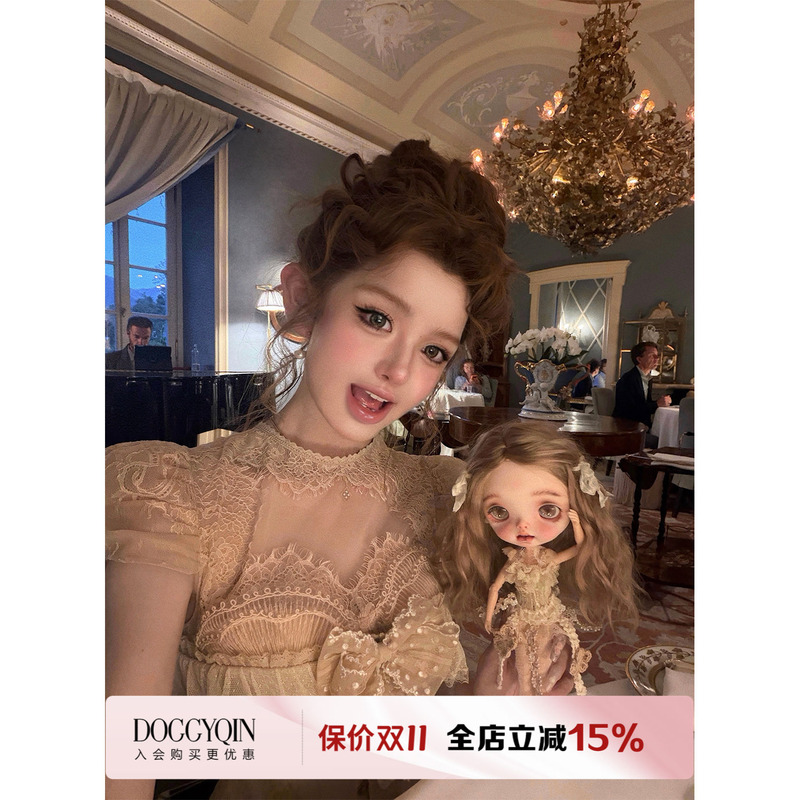 Doggyqin's 26Th Birthday Collection: Confinement Beauty/Heavy-Duty Positioning Lace Trim Fishbone Corset Top