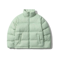 Мятный зеленый пуховик, увеличенная толщина