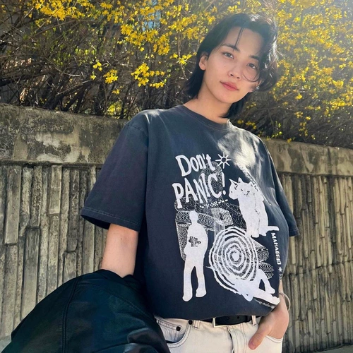 Хлопковая футболка подходит для мужчин и женщин, этнический стиль, короткий рукав, свободный крой