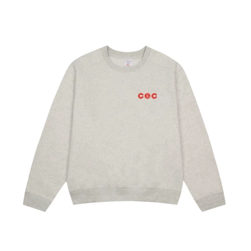 [Аутентичные] Корейский модный бренд CEC толстовка куртка для мужчин и женщин CHEANCECHANCE круглый вырез свободный плюс бархат