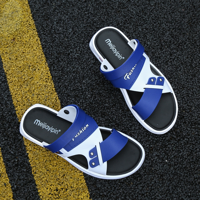 Sandals men's summer outdoor wear 2021 new anti-sweat Roman casual student youth men's driving slippers two wear