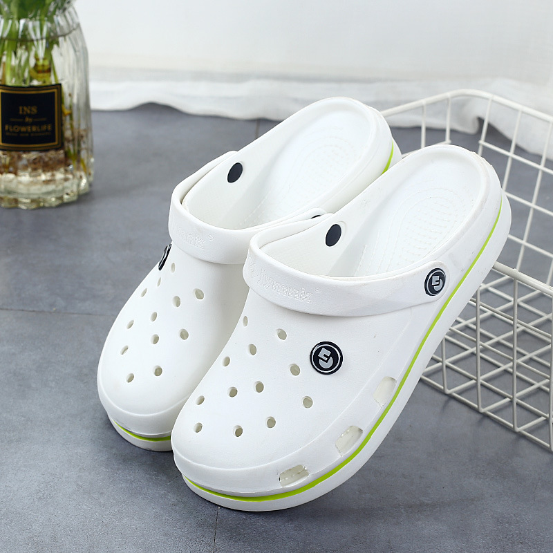 Hole shoes women's Baotou slippers non-slip medical sandals big head outside wear beach shoes summer pregnant women sandals nurse shoes