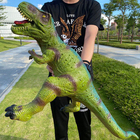 超大号仿真软胶恐龙玩具发声霸王龙三角龙动物模型男孩儿童地摊