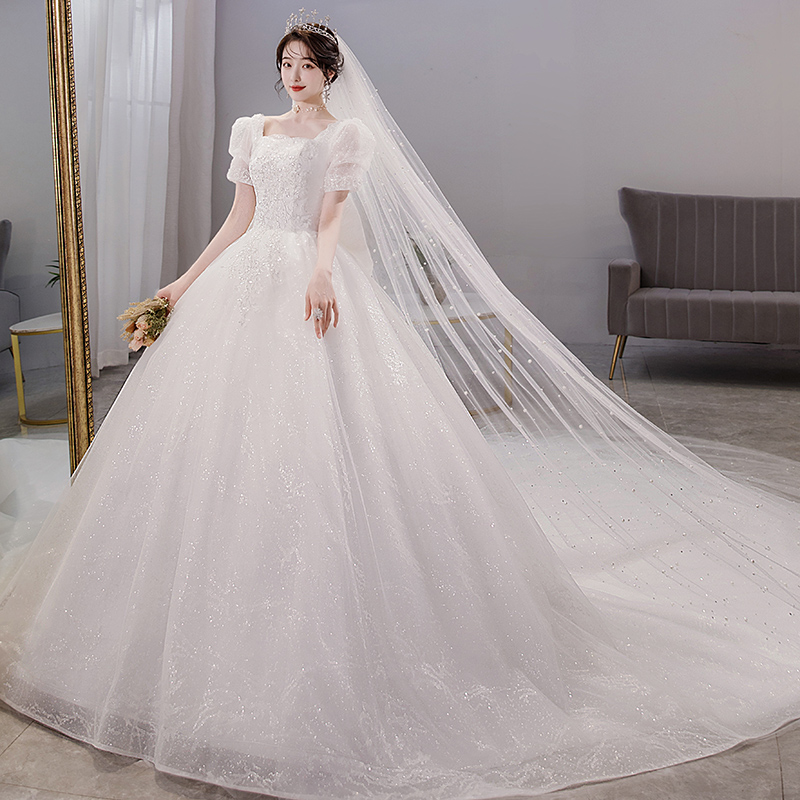 French main wedding dress 2024 new bride's escape princess goes out to go out to gauze a small pregnant woman with high sense of high -level sense 2023 French main wedding dress 2024 new bride's escape princess goes out to go out to gauze a small pregnant woman with high sense of high -level sense 2023
