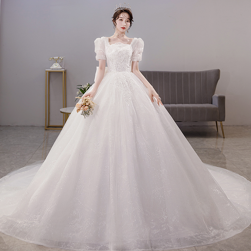 French main wedding dress 2024 new bride's escape princess goes out to go out to gauze a small pregnant woman with high sense of high -level sense 2023 French main wedding dress 2024 new bride's escape princess goes out to go out to gauze a small pregnant woman with high sense of high -level sense 2023