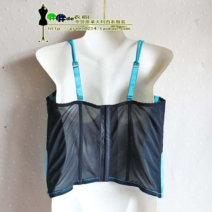 Xuất khẩu đuôi duy nhất mới kích thước lớn của phụ nữ tăng satin ren sexy xương cá corset 90-95CDE