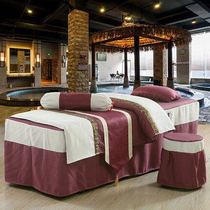 Beauty salon four sets of upscale beauty bed cover with four sets of covered massage bed cover bed