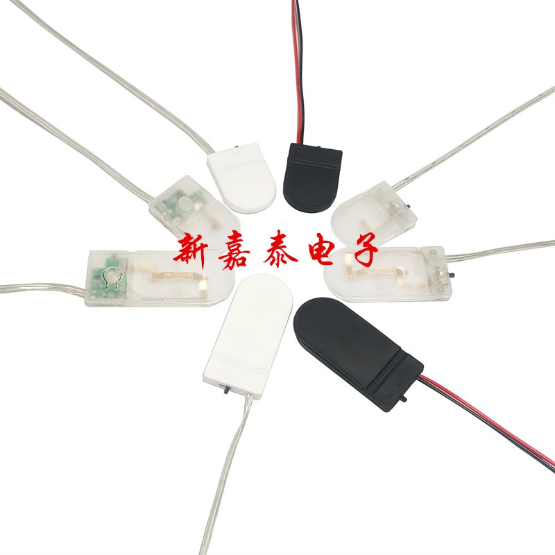 Single grain CR2032 button BATTERY CASE Battery Case Fit A Battery 3V Section Flat Clamshell With Switch Battery Holder