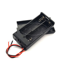 AA 2-section battery box with cover and switch battery box with red and black wires battery holder battery slot 3V AA battery holder