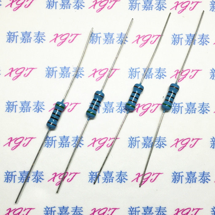 2W straight insert metal film resistance precision 1% gold film 5 color ring 300R 301