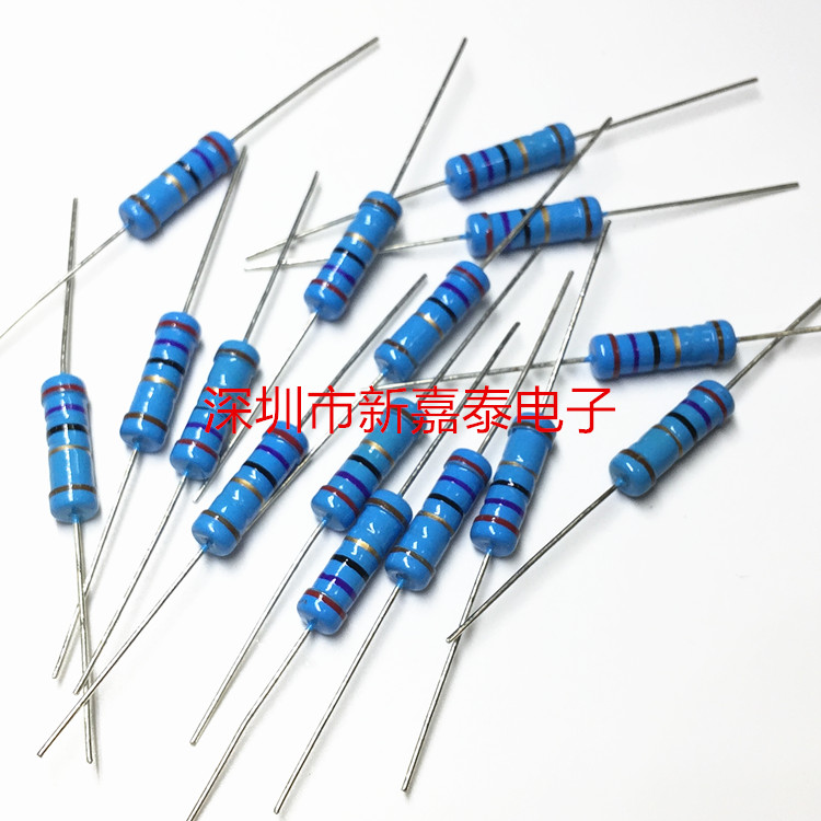 2W straight-inserted metal film resistance Precision 1% Gold film 5-color ring 24R 240(50 starts)