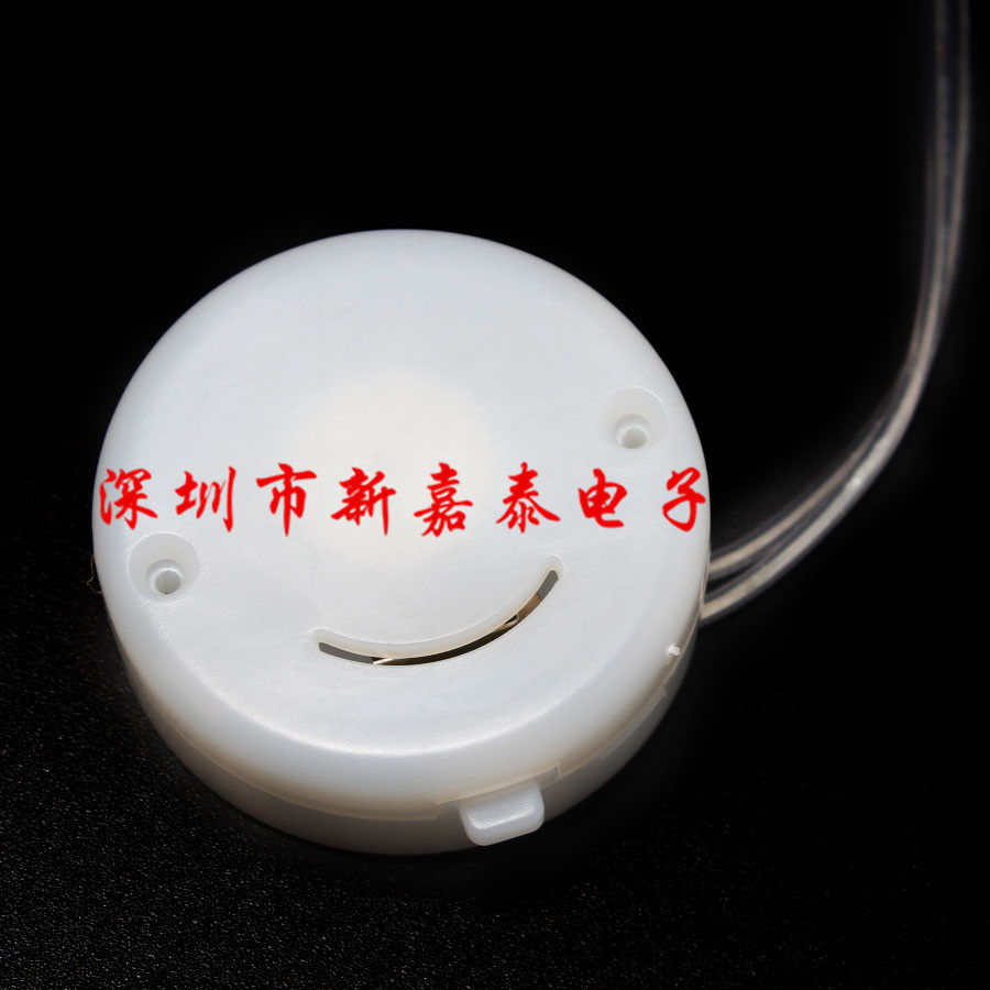 CR2032 button for battery holder two sections with lid with switch battery case 6V smiley face with sparkling discontinuous switch