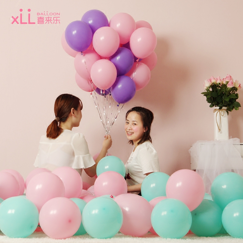 Wedding Wedding room decoration Children's Day Birthday party Bar decoration Shopping mall store celebration thickened matte confession balloon