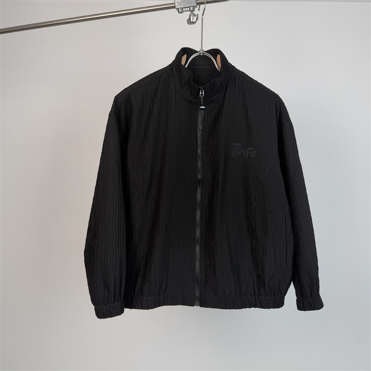 【Chuan】Autumn New American-Style Stand-Collar Textured Embroidered Jacket for Men, Cool and Loose-Fitting Trendy Top 【Chuan】Autumn New American-Style Stand-Collar Textured Embroidered Jacket for Men, Cool and Loose-Fitting Trendy Top