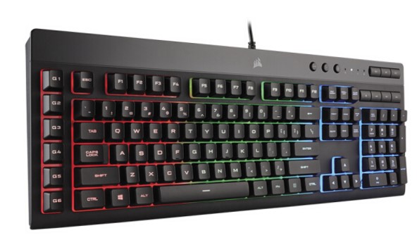 Pirate ship CORSAIR K55 RGB black colorful backlight game keyboard to support US commercial pirate ship