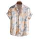 Men's summer ethnic casual short-sleeved shirt Ethniccasualshortsleevedshirt