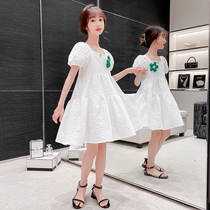 Girls dress 2022 Summer new Korean version Ocean Gas Little Girl Fresh Princess Dresses Great Children Summer Dress Dress Dress