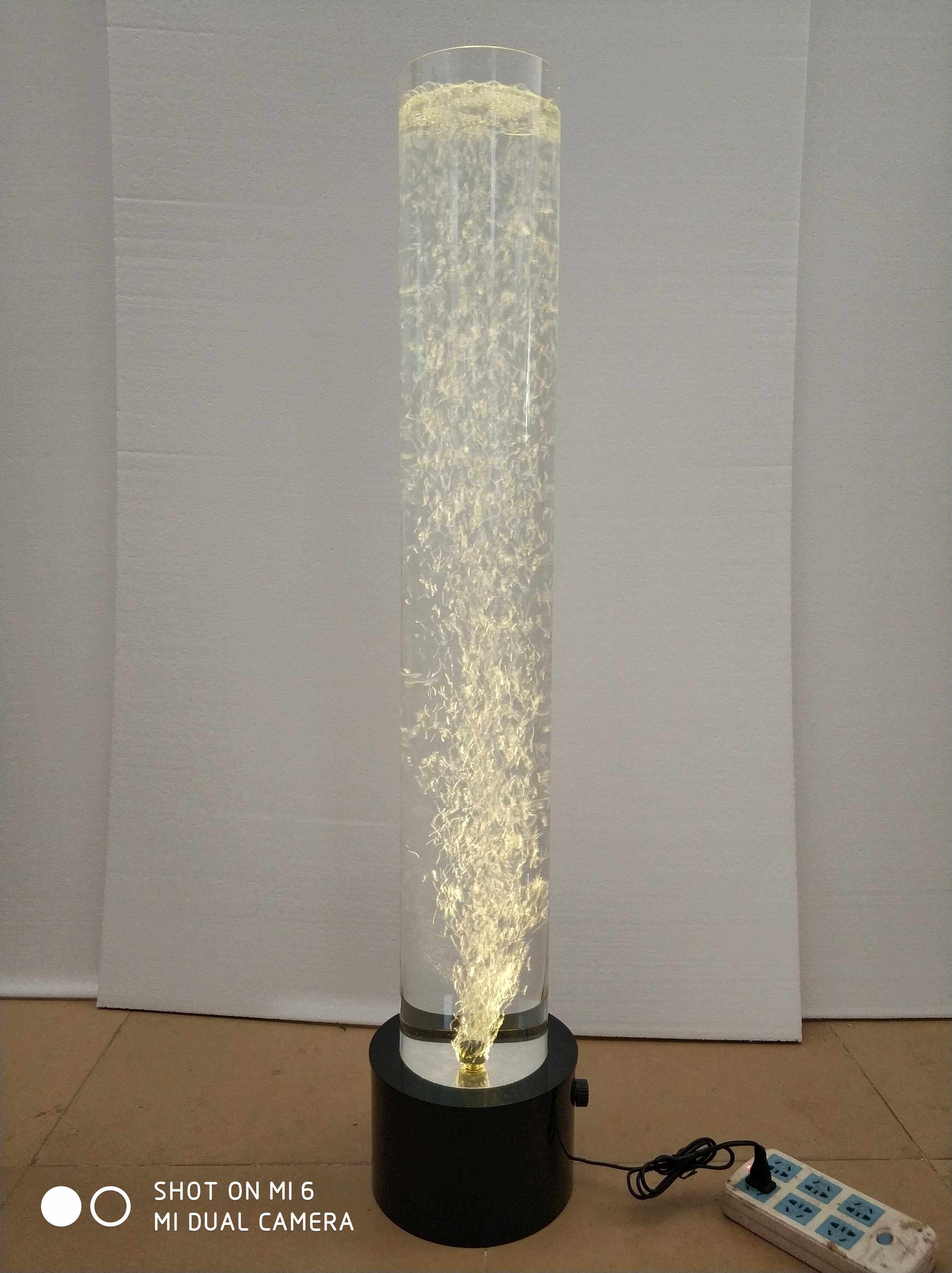 Warm light Feng Shui water column lamp