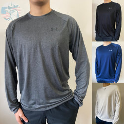 underarmourUnder Armor UA long-sleeved t-shirt men's quick-drying sweat-wicking loose fitness sports autumn and winter quick-drying clothes