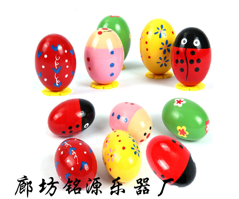 Ưu đãi đặc biệt Nhạc cụ Orff cho trẻ em đồ chơi âm nhạc bằng gỗ cát trứng cát bóng búa màu trứng trẻ sơ sinh giáo dục mầm non các loại đồ chơi âm nhạc cho bé
