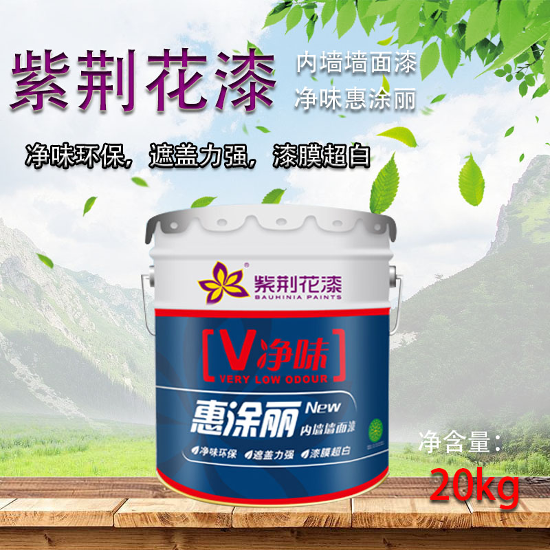 Bauhinia Huituli V net taste interior wall latex paint Interior wall paint Paint wall paint 20 kg white