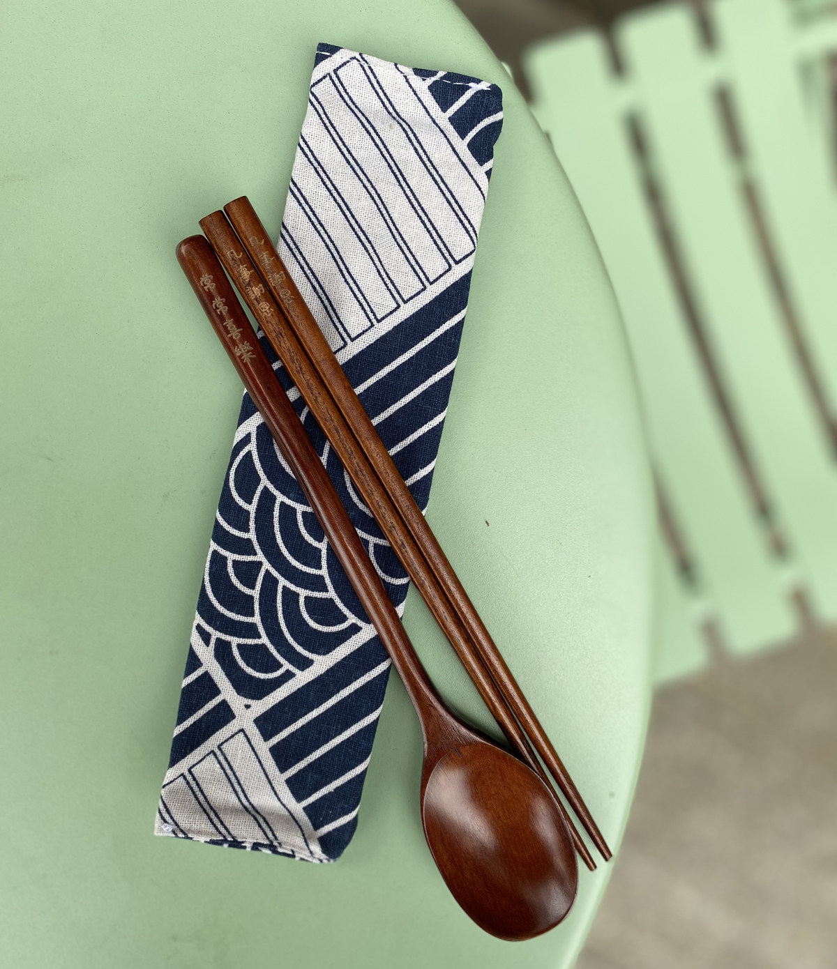 Gift chopsticks spoon tableware outgoing carrying the supplies gold sentence fellowship