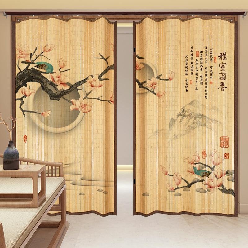 Sliding Door Bamboo Curtain Partition Curtain Sliding Door Study Room Living Room Bedroom Mosquito-Proof Door Curtain Bamboo Curtain Roller Shutter Door Sliding Door Bamboo Curtain Partition Curtain Sliding Door Study Room Living Room Bedroom Mosquito-Proof Door Curtain Bamboo Curtain Roller Shutter Door