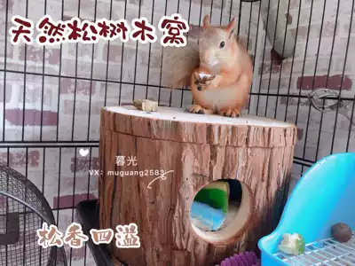 Natural tree nest Tree hole nest breeding solid wood squirrel Chinchilla flying squirrel Honey bag glider breeding nest strong and durable