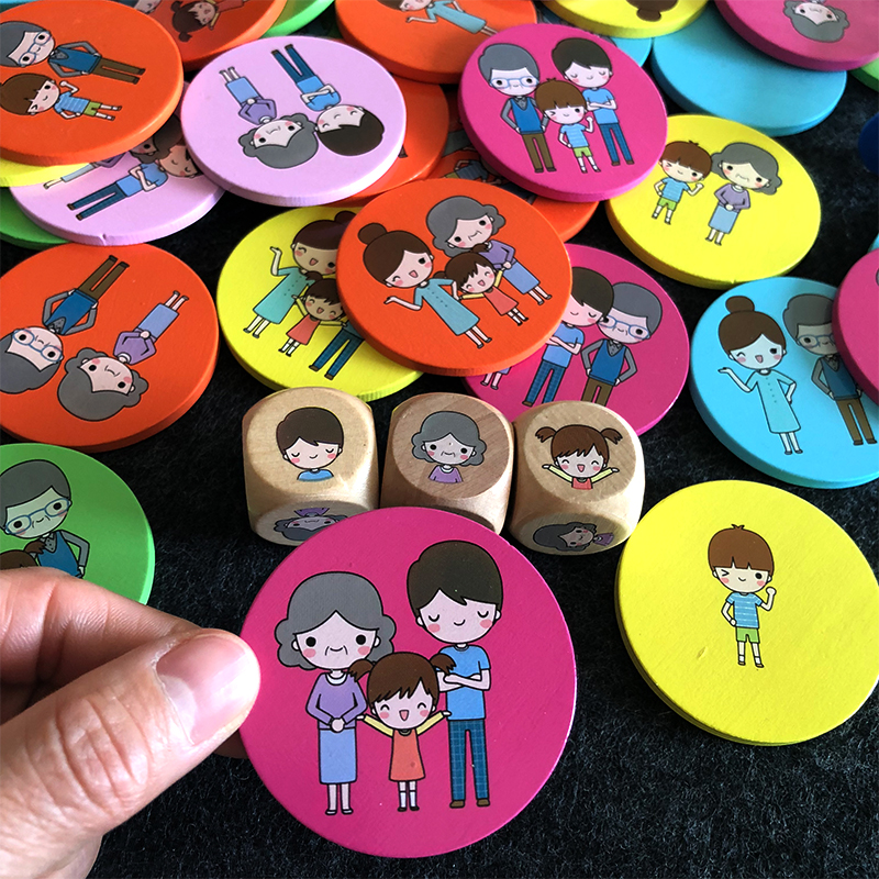 Children find picture pairing puzzle Puzzle Early Teaching Toy Parent-child Interactive Desktop Game 3-6 to improve Focused Reaction Force