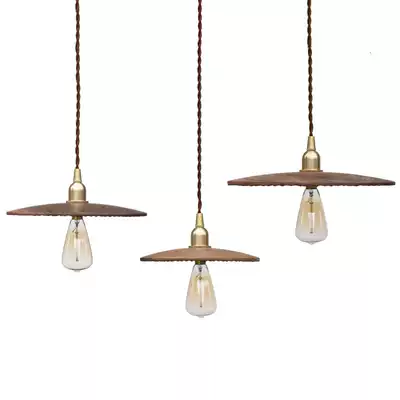 mooore black walnut wood simple creative Nordic chandelier brass dining room bar counter Japanese vintage American