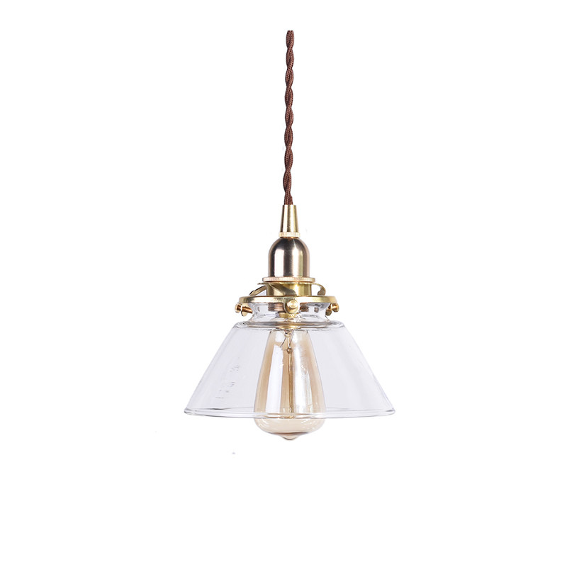 MOORE day style retro brief Nordic minimalist modern glass brass small chandelie floating window dining room aisle bar