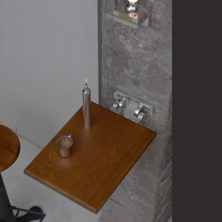 Medieval warehouse table folding industrial retro